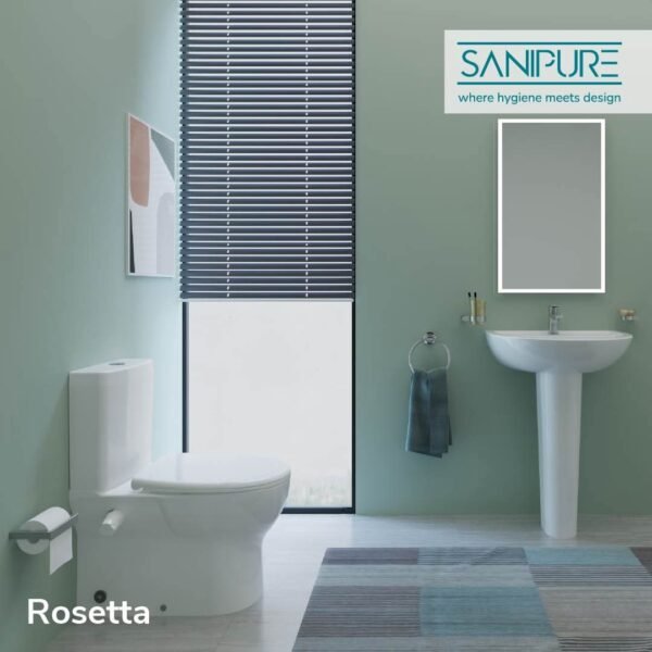 طقم روزيتا أبيض حوض ٦٠سم